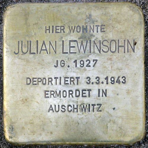 Stolpersteine Konrad-Wolf-Straße 41 #4