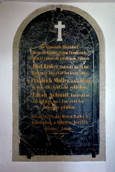 Monument Frans-Duitse Oorlog Kirche Oberndorf