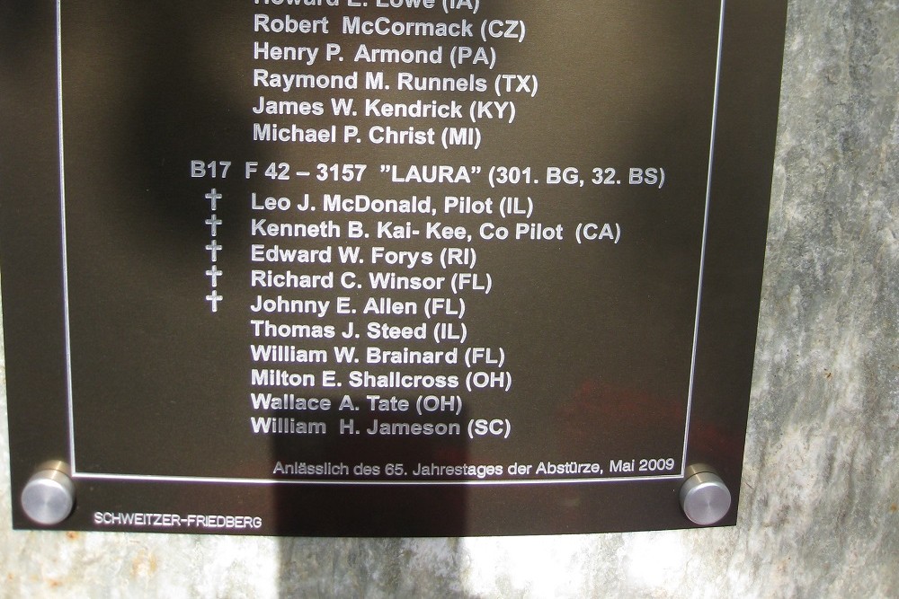 Memorial Crashes Sankt Jakob im Walde Sankt Jakob im Walde