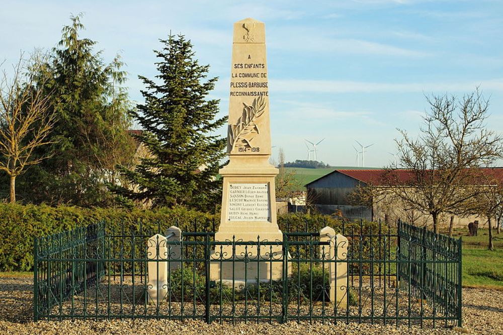Monument Eerste Wereldoorlog Plessis-Barbuise #1