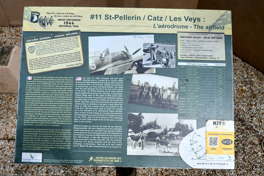 Monument L' Aérodrome St. Pellerin Catz Les Veys #2