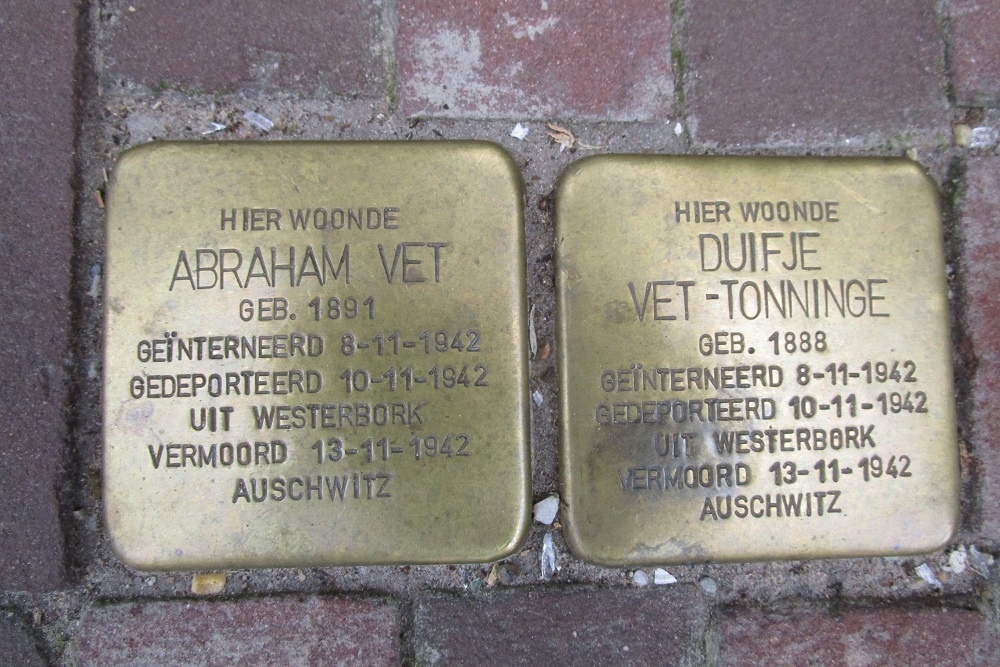 Stolpersteine Nieuwe Amstelstraat voormalig 33