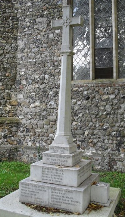 Oorlogsmonument Darsham