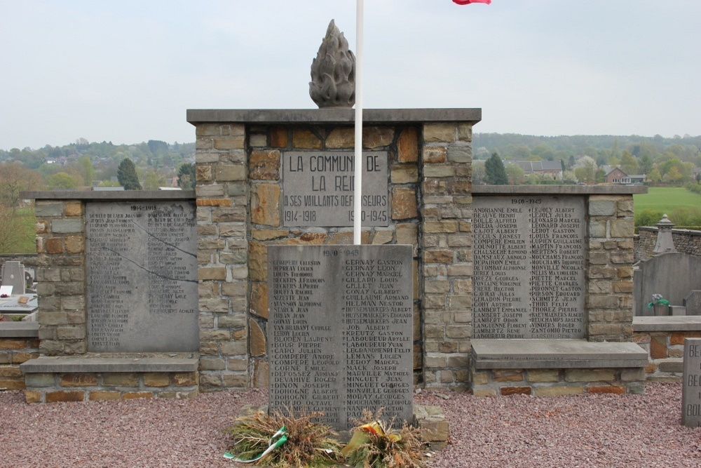 Oorlogsmonument Begraafplaats La Reid	