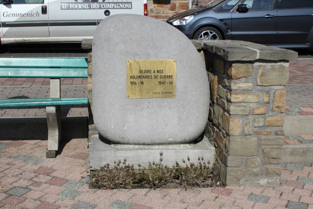 Monument Oorlogsvrijwilligers Gemmenich