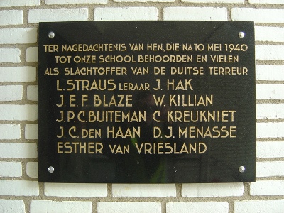 Gedenkteken Merewadecollege Gorinchem #1