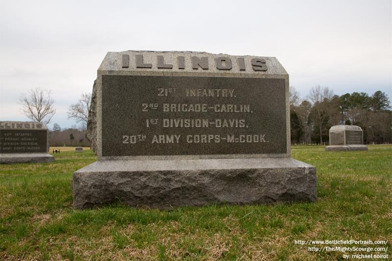 Monument 21st Illinois Infantry Regiment #1