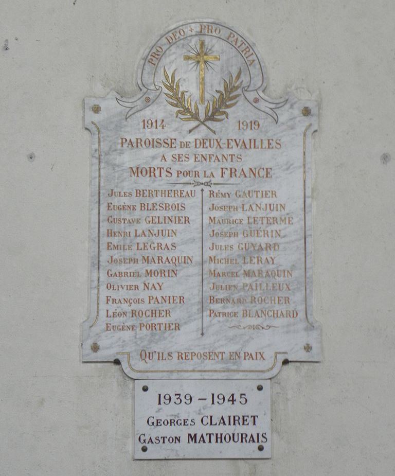 War Memorial Parish of Deux-vailles