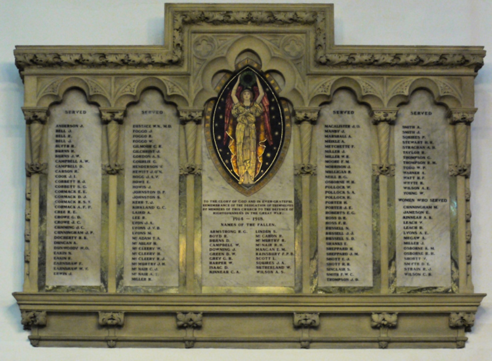 War Memorial Findlater's Church