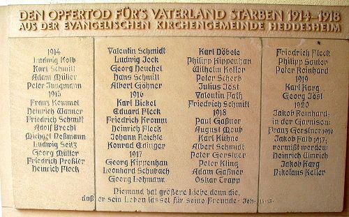 War Memorial Heddesheim #1