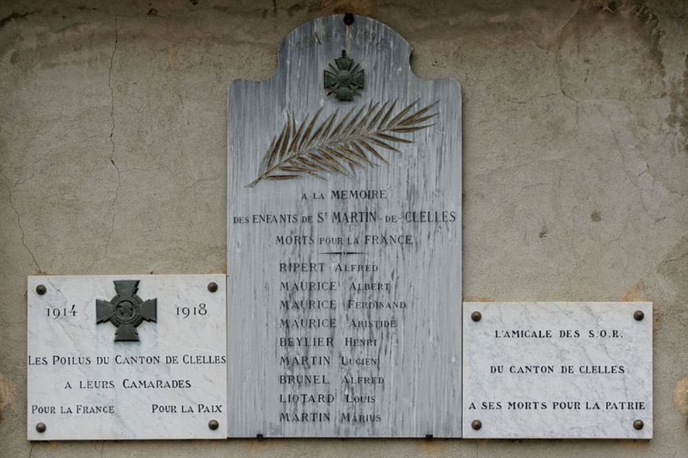 World War I Memorial Saint-Martin-de-Clelles #1