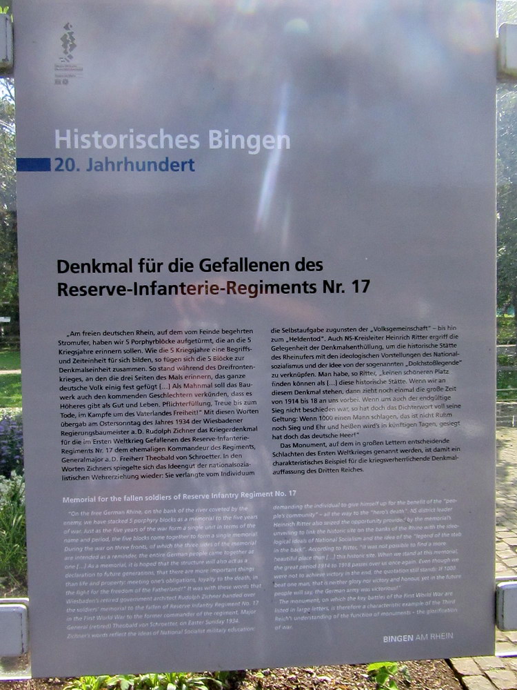 War Memorial Bingen #4