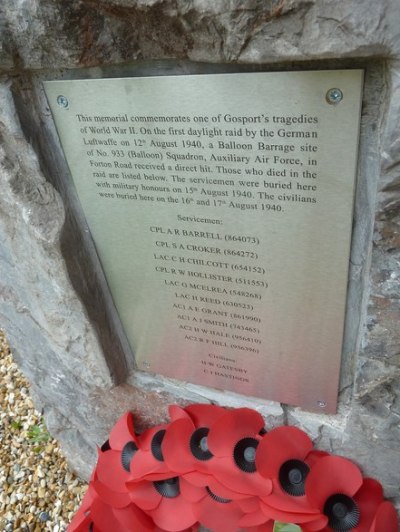 Monument Slachtoffers Bombardement 12 Augustus 1940 #2