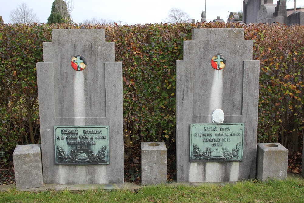 Belgische Graven Oudstrijders Grivegne Bois-de-Breux Begraafplaats #3
