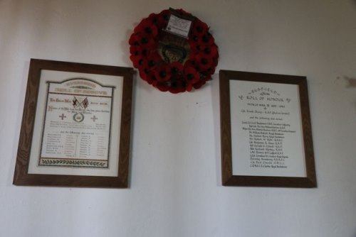 Roll of Honour St. Thomas of Canterbury Church