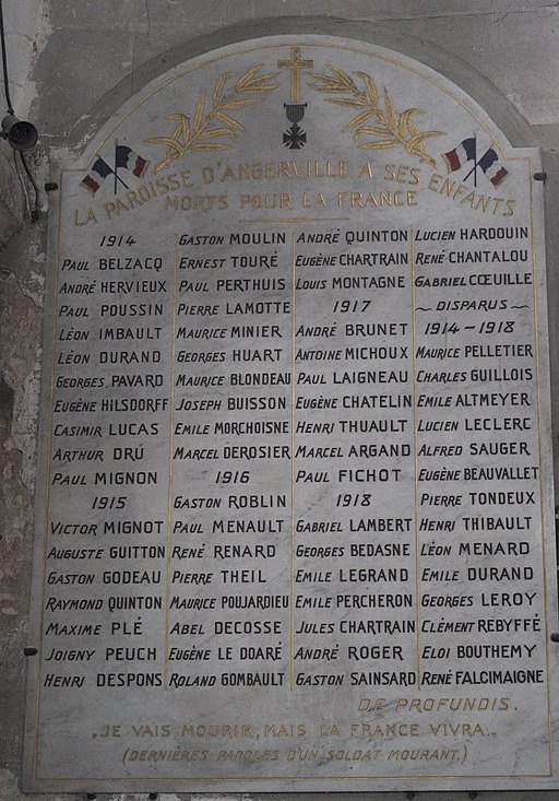 World War I Memorial glise Saint-Pierre-Saint-Eutrope #1