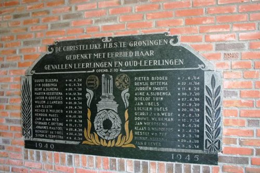 Memorial Stone Chr. H.B.S. - Wessel Gansfort College #4