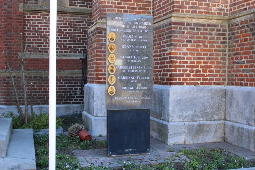 Memorial Fallen Belgian Soldiers Lauw