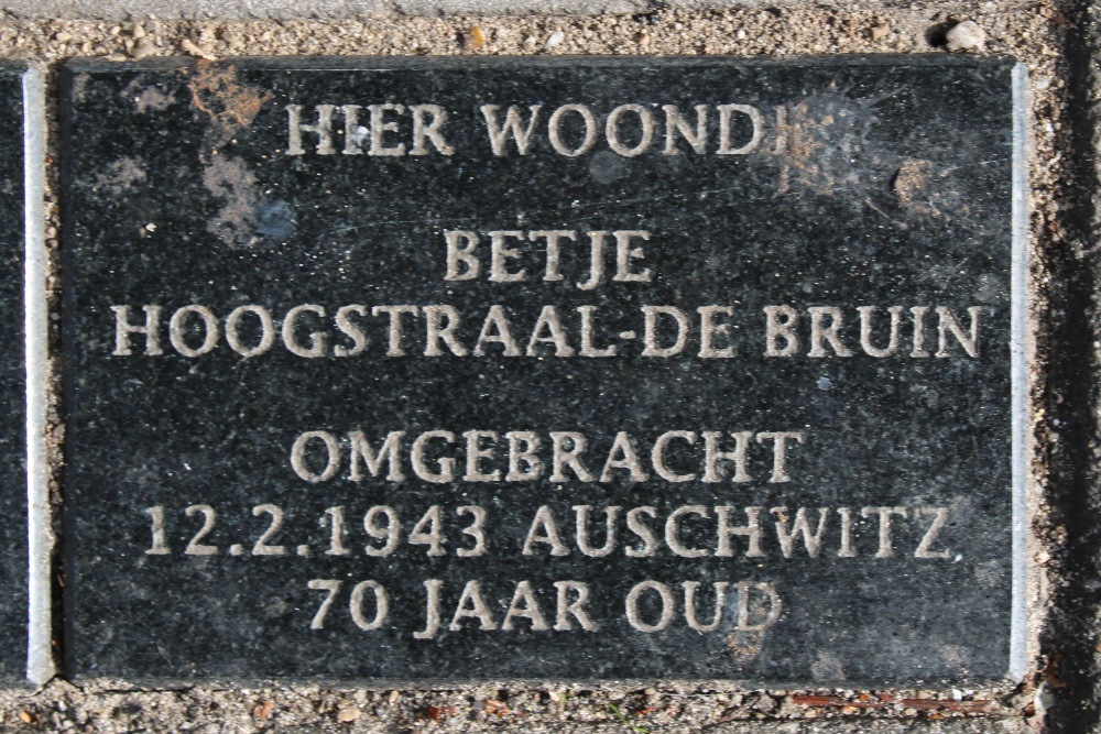 Herdenkingsstenen Trompstraat 7 #3
