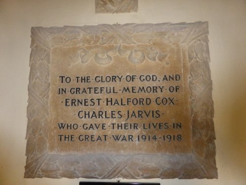 Oorlogsmonument St. Mary Church Clipsham #1