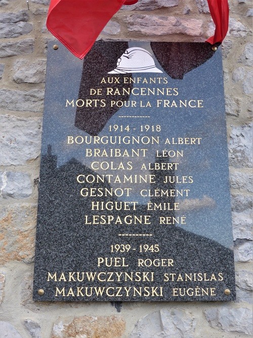 Memorial Plates Rancennes #3