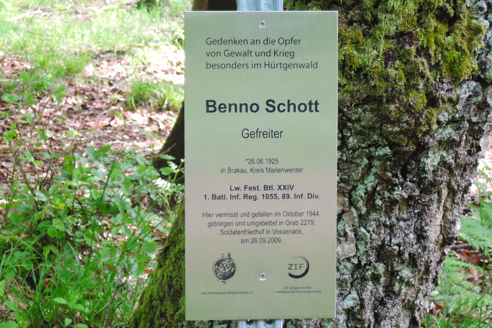 Memorial Cross Benno Schott #3
