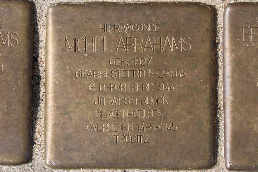 Stolpersteine Hendrik Zwaardecroonstraat 17 #3