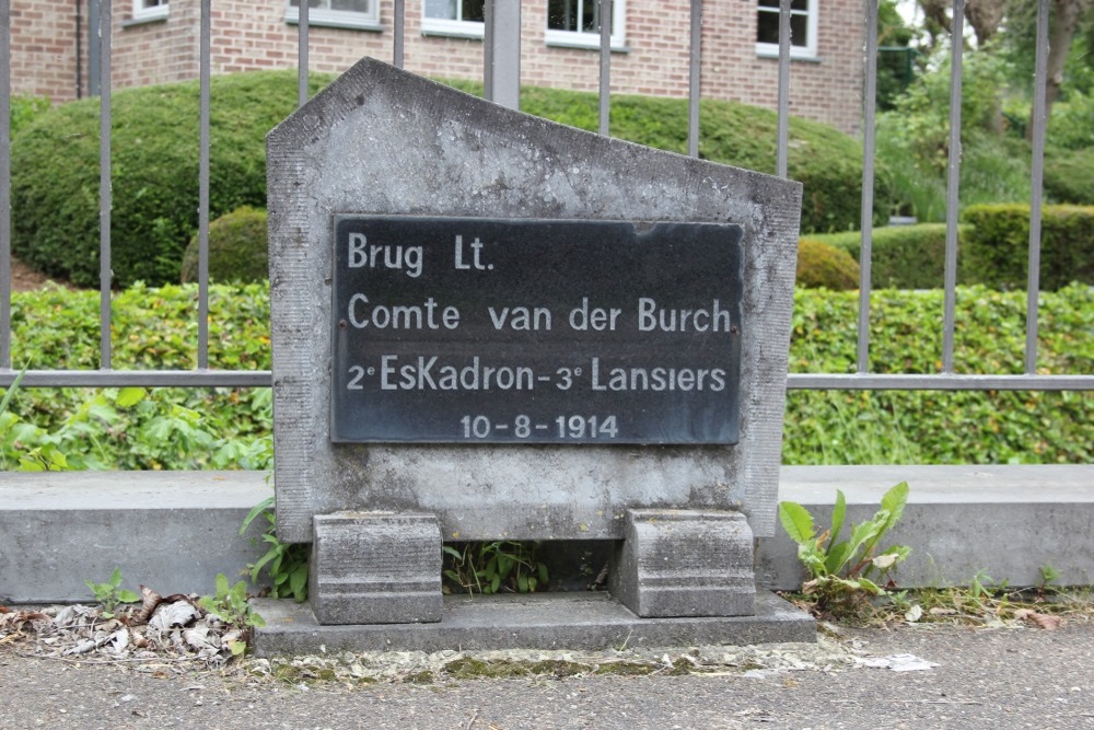 Memorial Stone Earl Van der Burgh Orsmaal #2