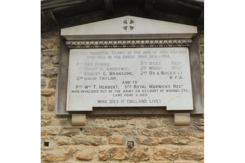 Memorial to fallen residents of Newton Blossomville #1