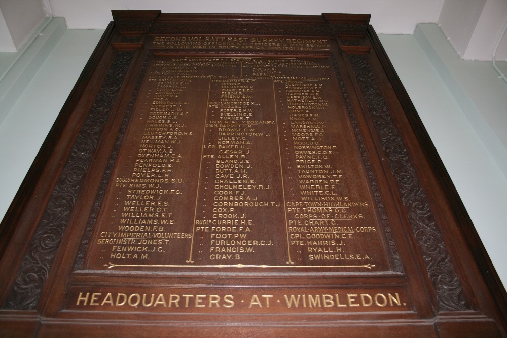 Monument Boerenoorlog 2nd Vol Batt East Surrey Regiment