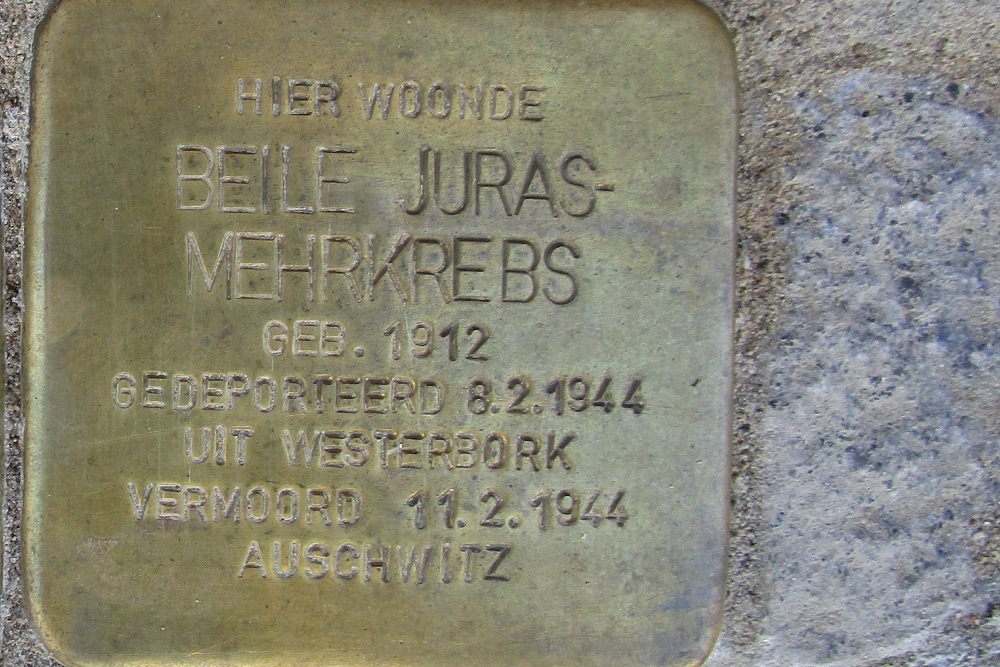 Stolpersteine Kuiperstraat 7 #3