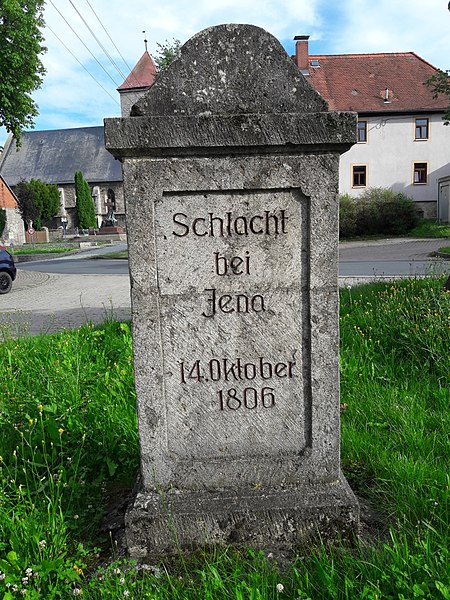 Remembrance Stone Battle of Jena