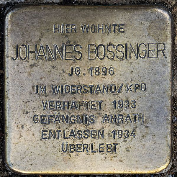 Stolperstein Dellstraße 17
