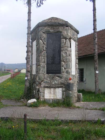 Partizanenmonument Donja Mlinoga