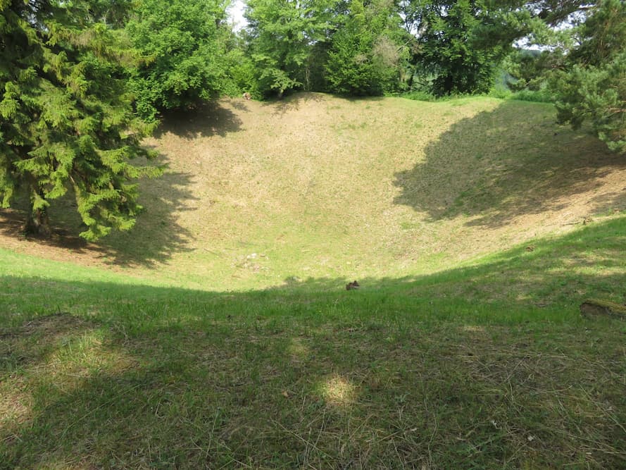 The Mine Craters of Les parges