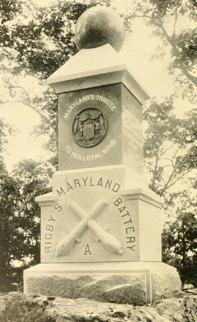 Monument Maryland Artillery - Battery A 