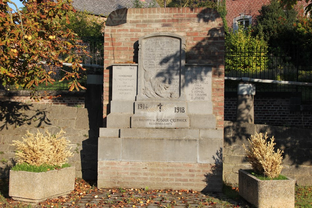 Oorlogsmonument Rosoux-Crenwick	 #2