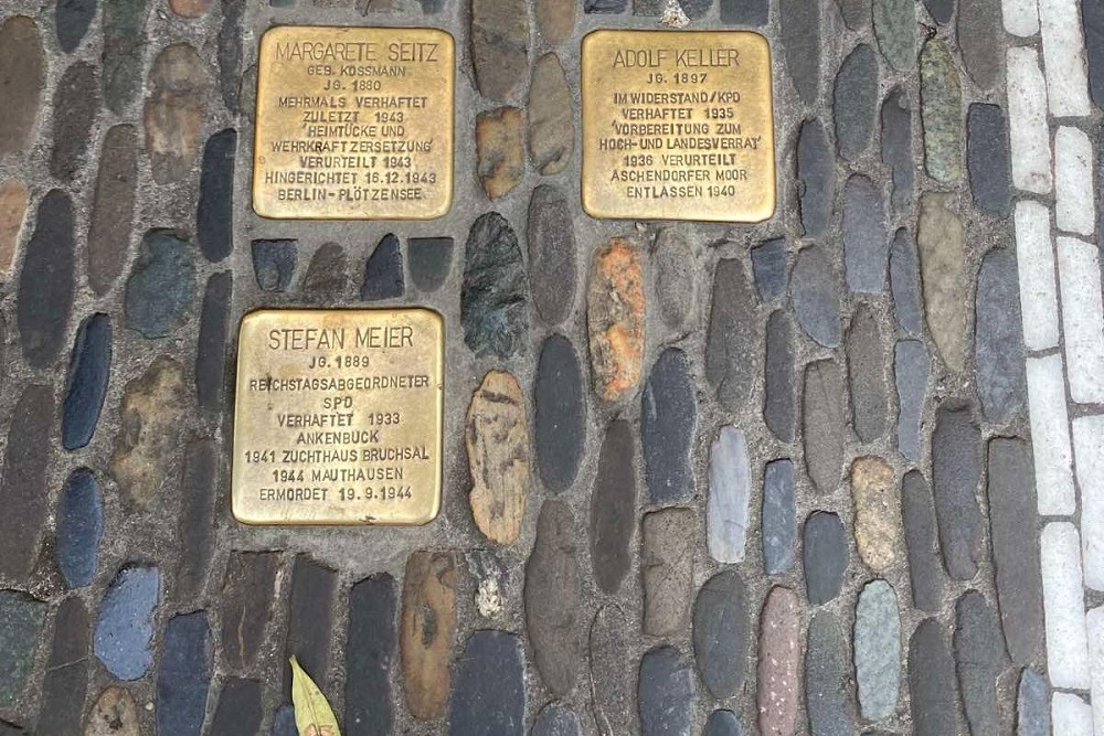 Stumbling Stones Gestapo Zentrale Kaiser-Joseph-Straße 167 #2