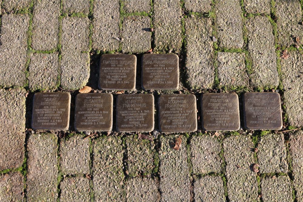 Stolpersteine Hippelpad (Nu Rootven / Prinses Margrietstraat)