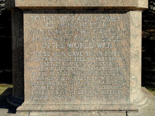 World War I Memorial Winchester #2