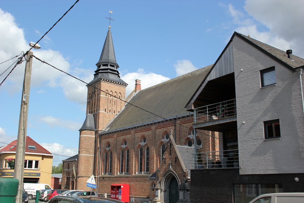 Gedenkteken Sint-Gertrudiskerk Sint-Gertrudis-Pede #3