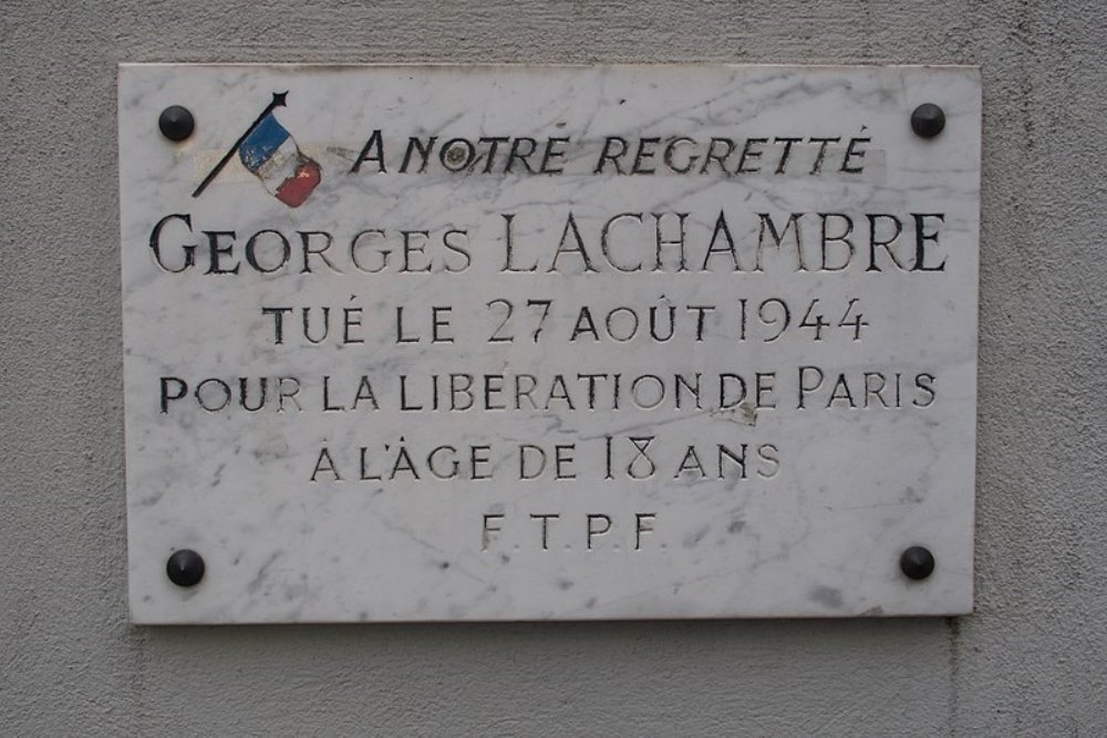Gedenkteken Georges Lachambre #1