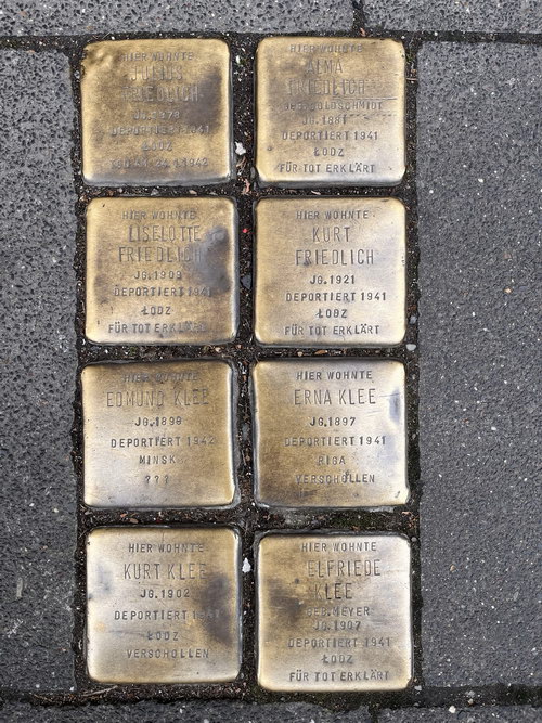 Stumbling Stones Weyerstraße 122