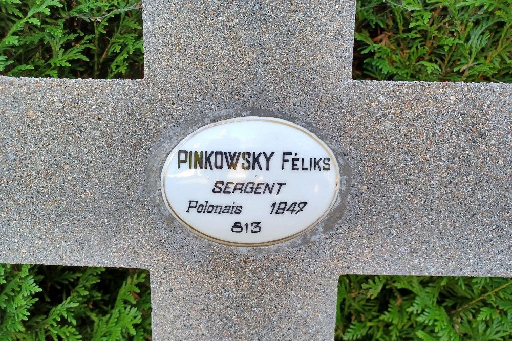 Grave Polish War Veteran Limoges