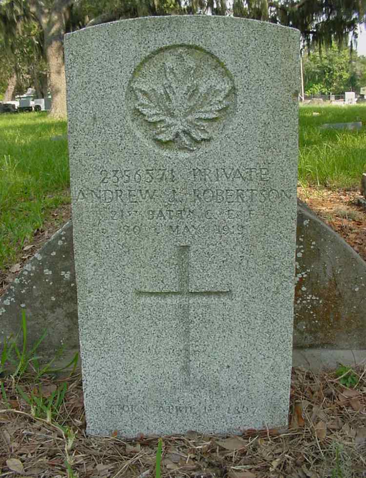 Commonwealth War Grave Major Adams Cemetery #1