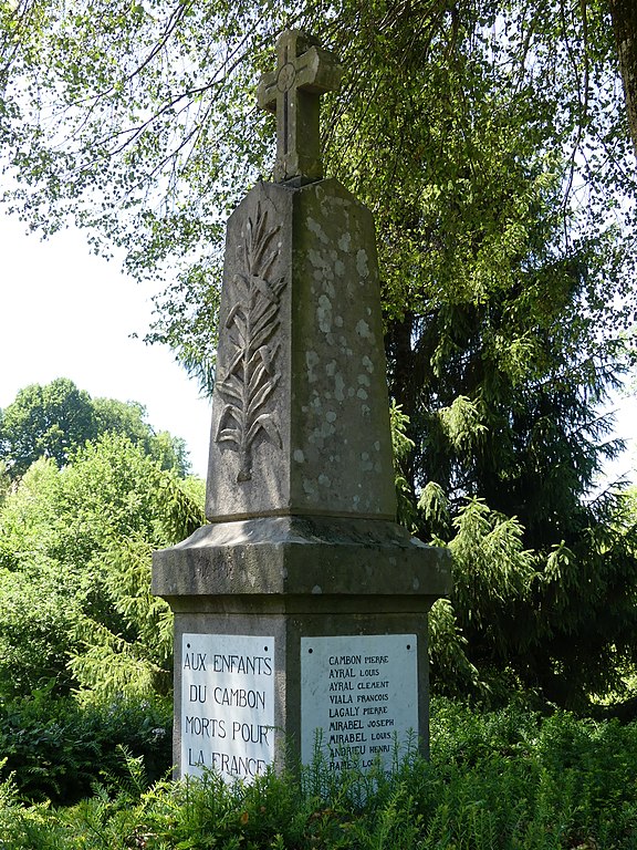 Monument Eerste Wereldoorlog Castelnau-de-Mandailles