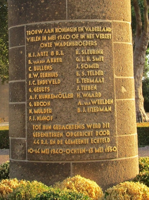 Memorial 44th Infantery Regiment Ochten #3