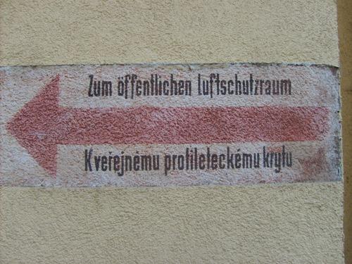 Duitse Aanduiding Schuilbunker Plzeň #1