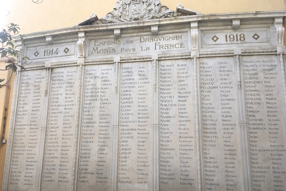 Memorial Wall WW1