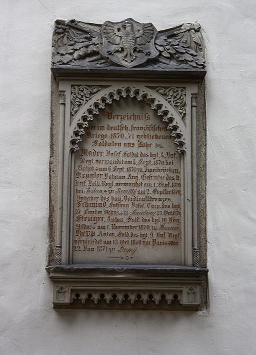 Franco-Prussian War Memorial Lohr am Main #1